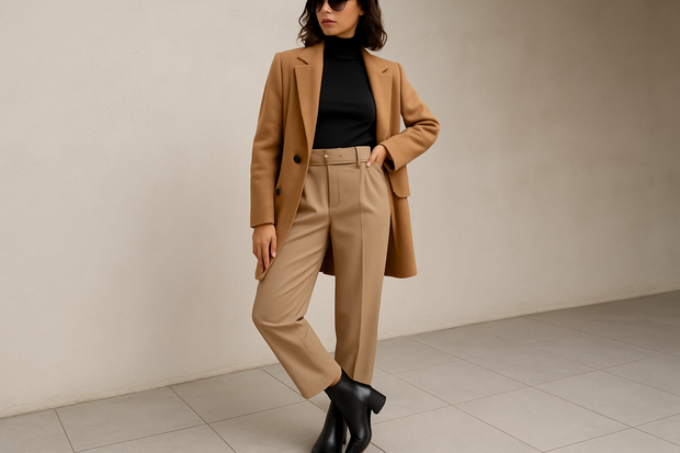 Frau mit Stiefelette